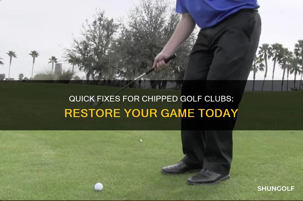 how to fix chipped golf club