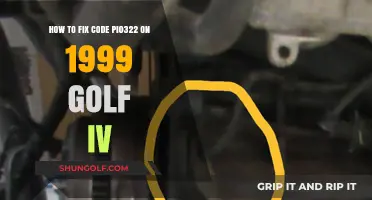 Fixing Code PI0322 in Your 1999 Golf IV: A Step-by-Step Guide