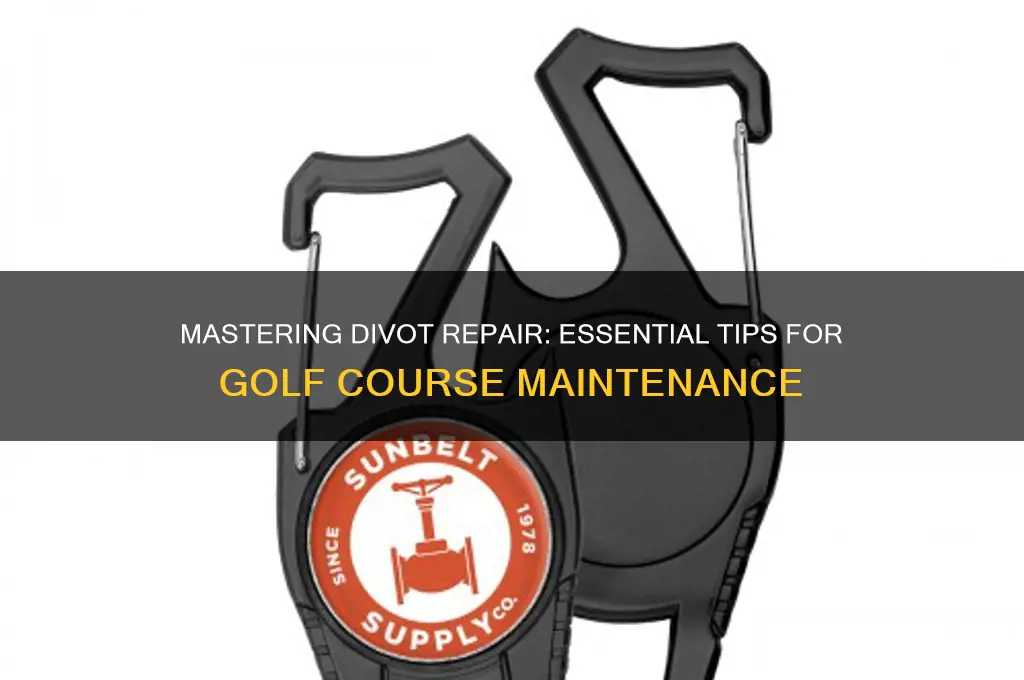 how to fix divots on golf course