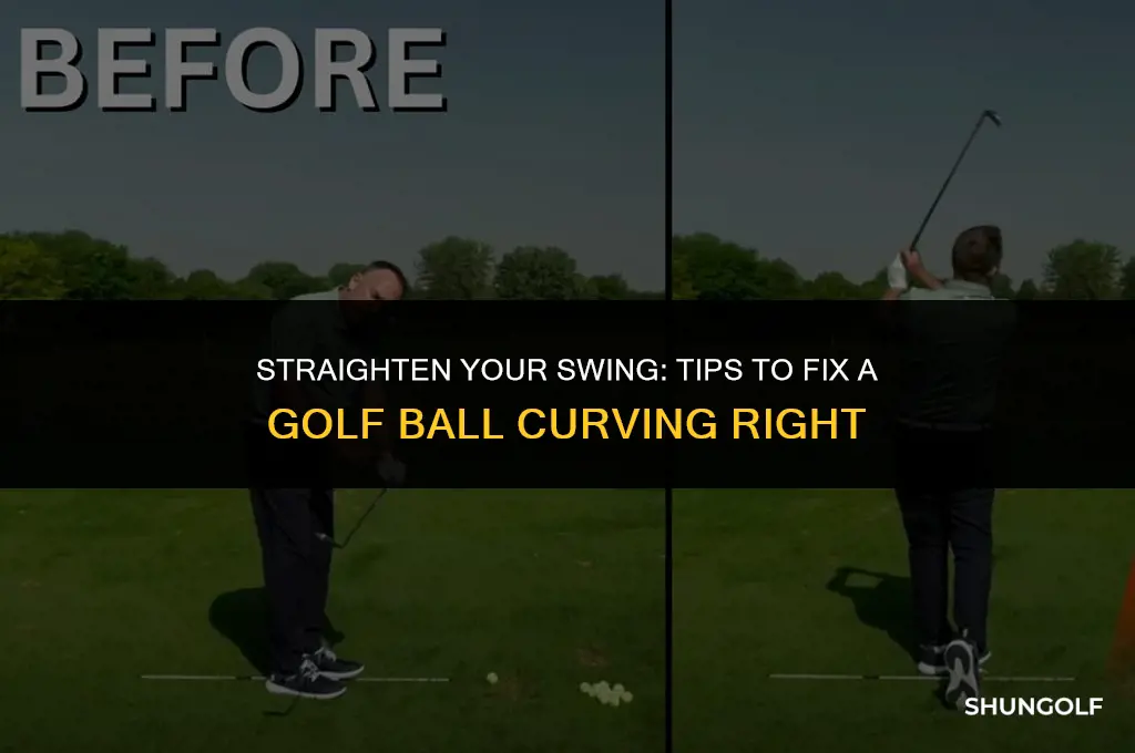 how to fix golf ball curving right