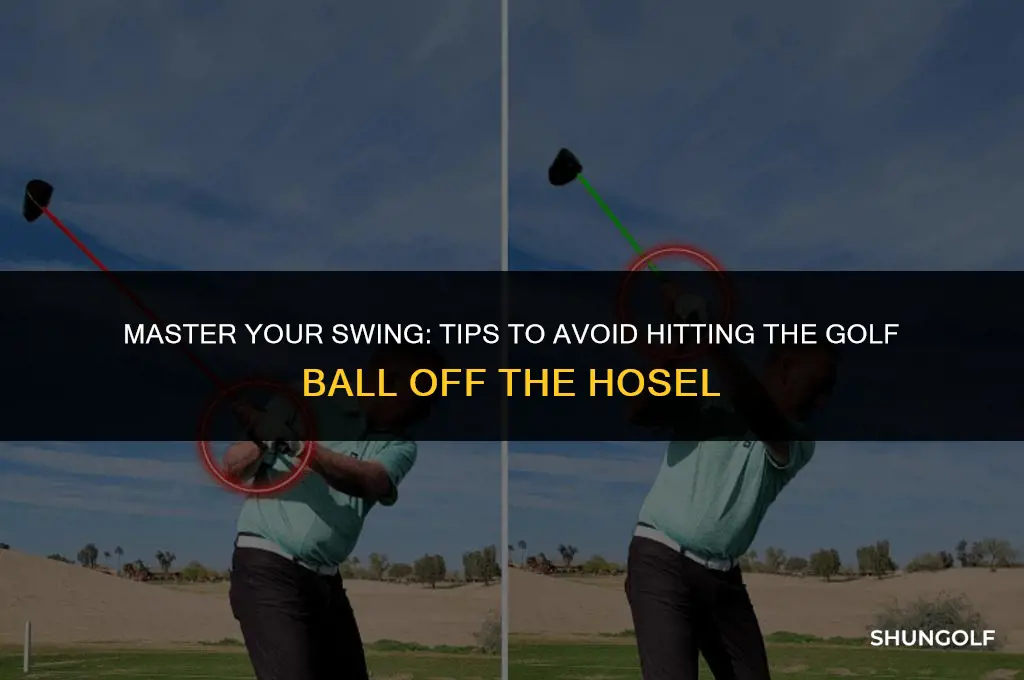 how to fix hitting golf ball off hosel