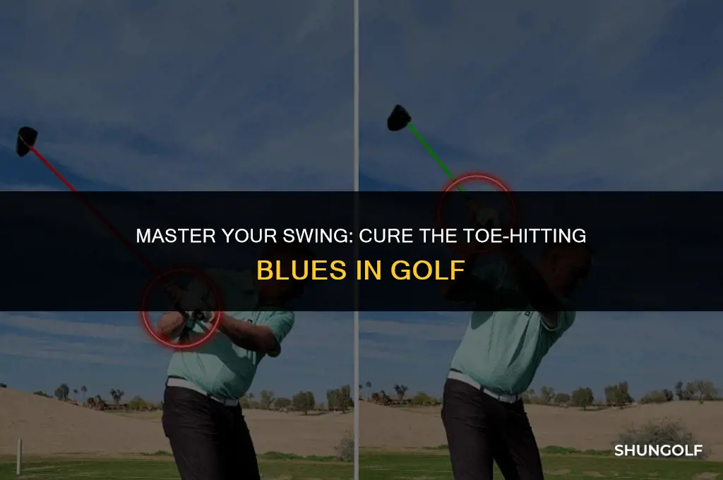 how to fix hitting golf ball on toe
