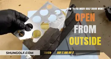 Fixing MKIV Golf Door: Outside Access Troubleshooting Guide