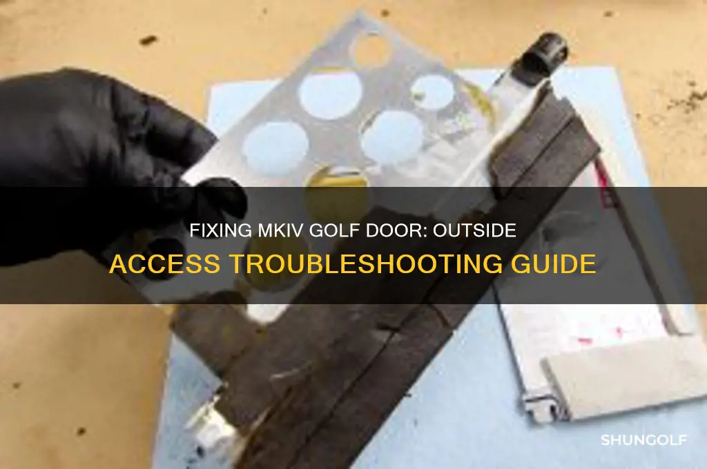 how to fix mkiv golf door wont open from outside