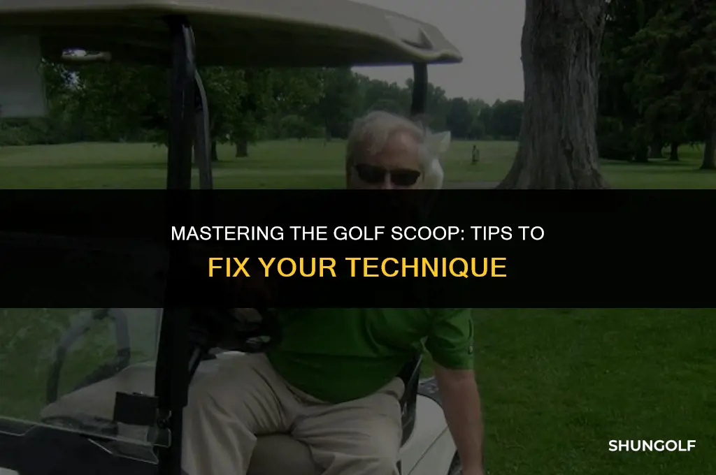 how to fix scooping the golf ball