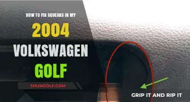 Fixing Annoying Squeaks in Your 2004 Volkswagen Golf: A DIY Guide