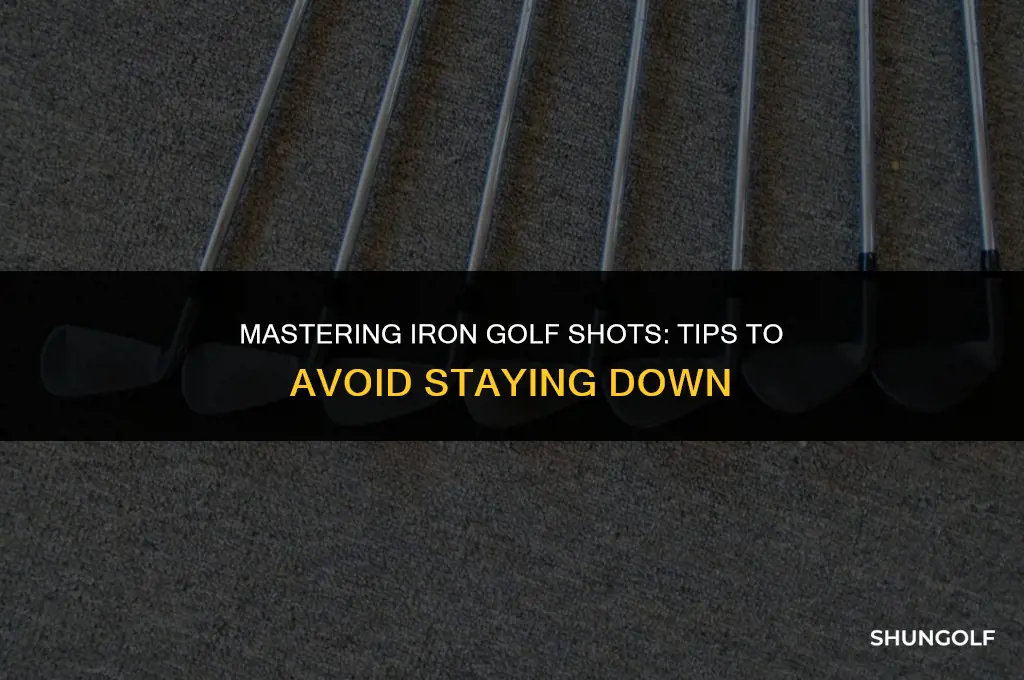 how to fix staying down on iron golf shots