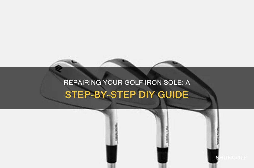 how to fix the sole of a golf iron