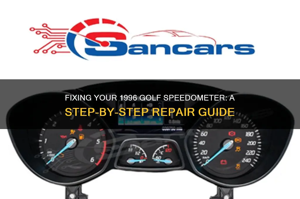 how to fix the speedometer on a 1996 golf