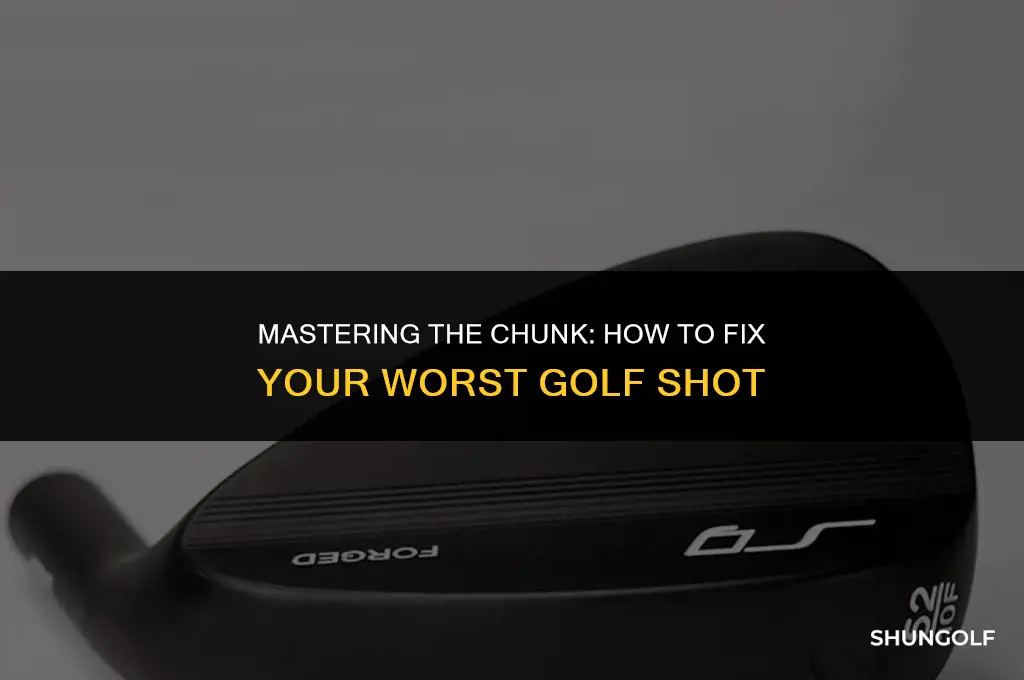 how to fix the worst shot in golf chunking wedges