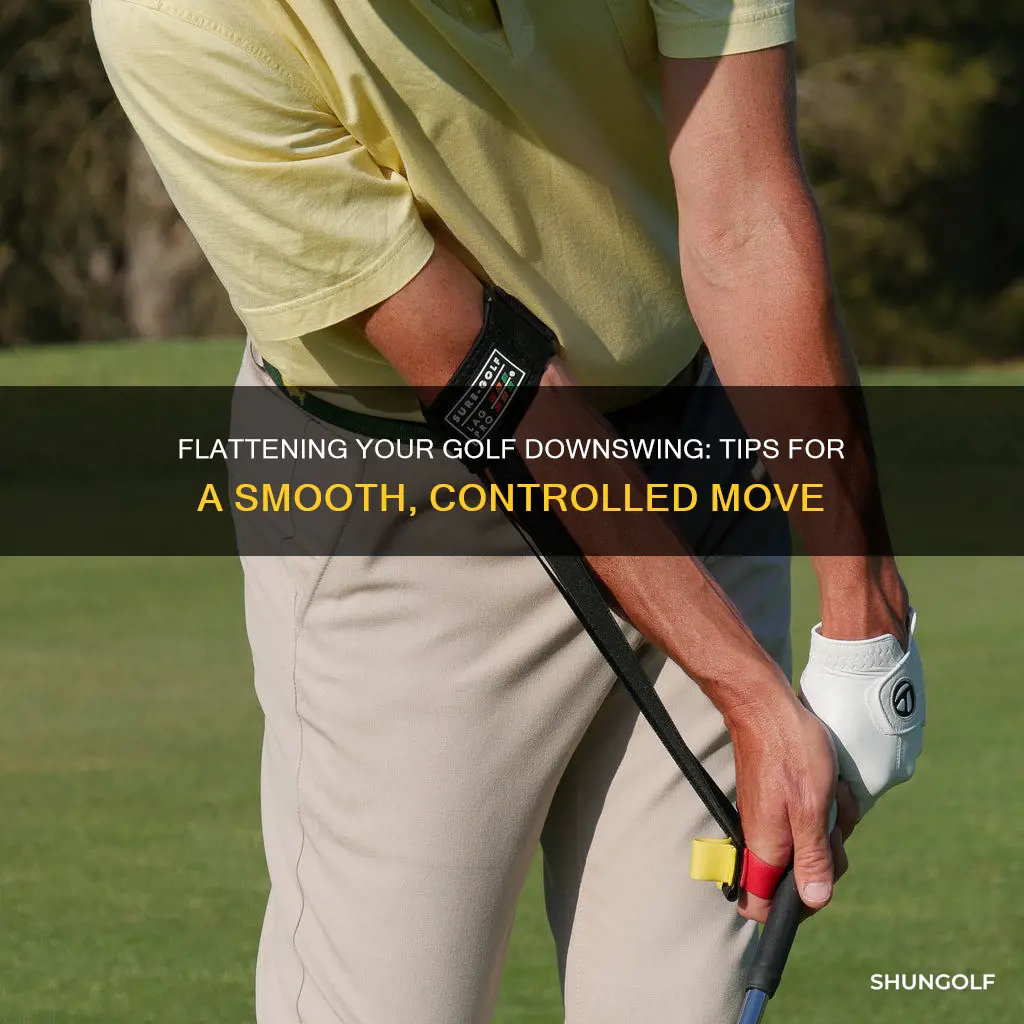 how to flatten golf downswing