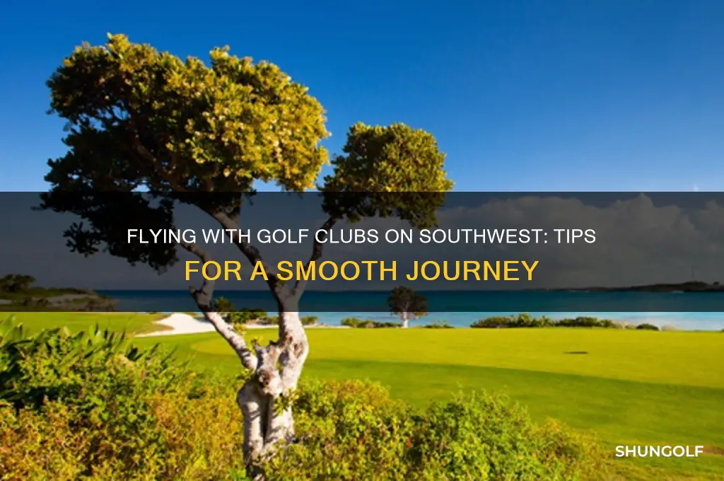 how to fly with golf clubs on southwest