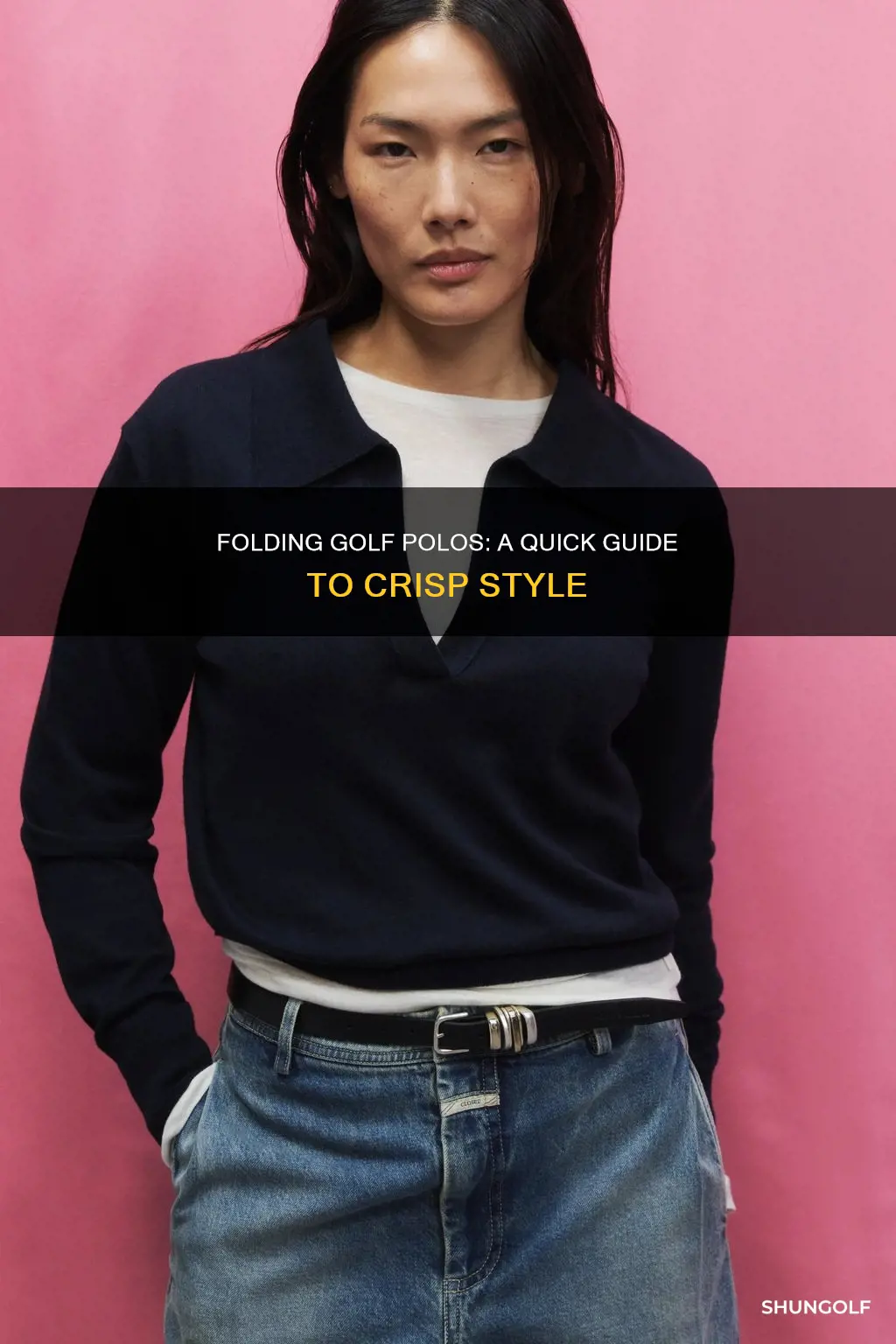 how to fold golf polo