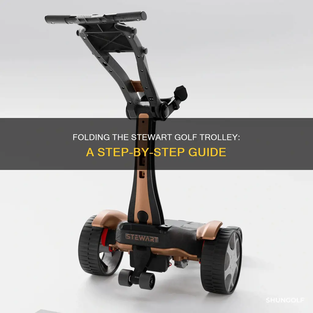 how to fold stewart golf trolley
