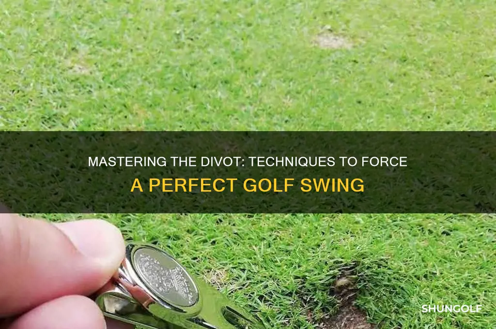 how to force yourself to take a divot in golf