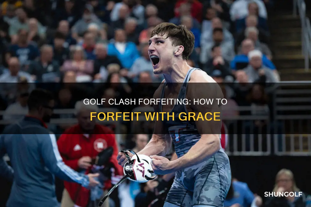 how to forfeit in golf clash