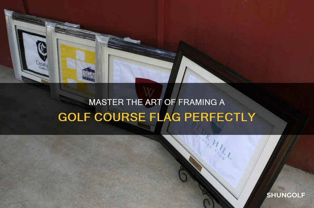 how to frame a golf course flag