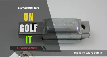 Mastering the Golf Frame Lock: Tips for Precision and Consistency