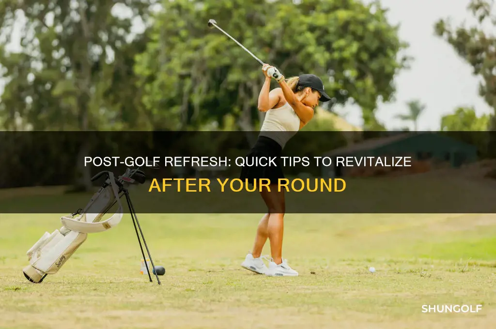 how to freshen up after playing golf