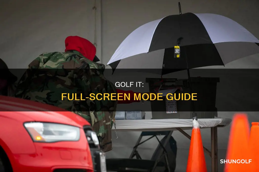 how to full screen golf it