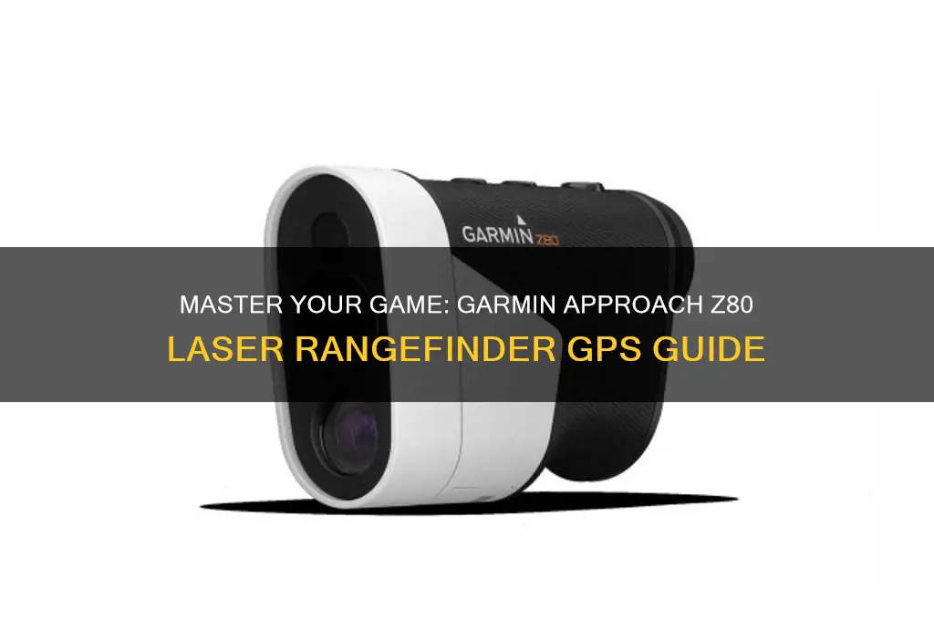 how to garmin approach z80 laser rangefinder golf gps