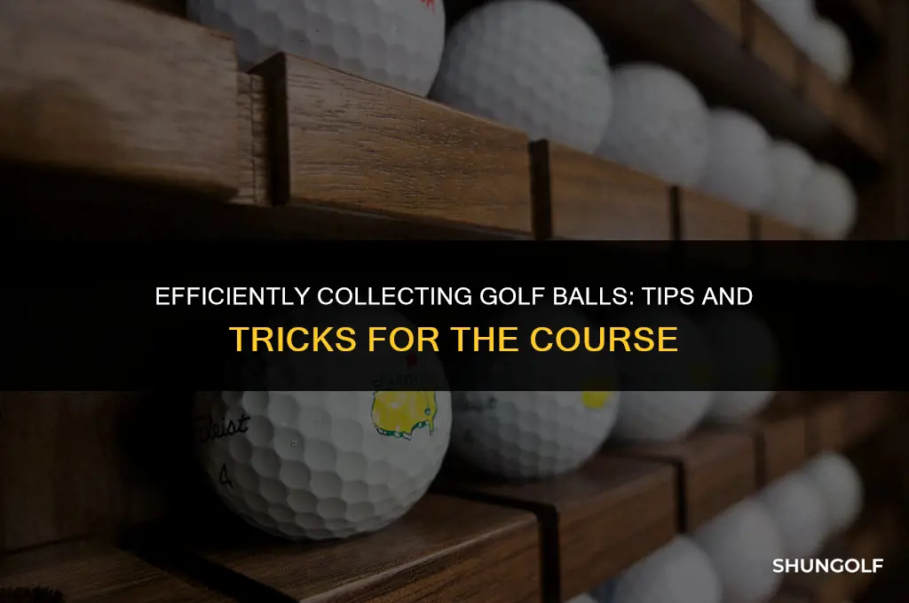 how to gather golf balls off ground