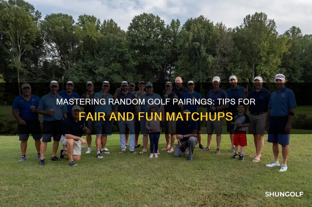 how to generate randon pairings in golf
