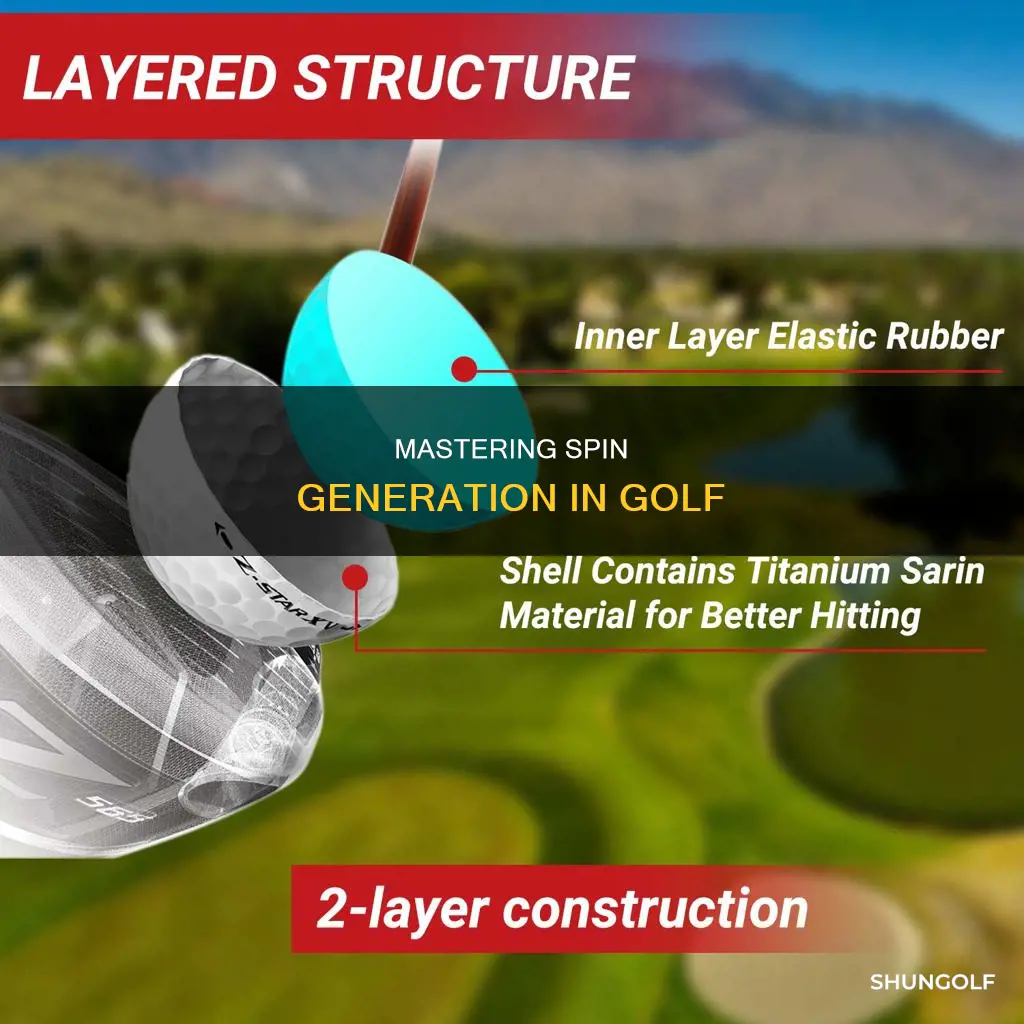 how to generate spin golf