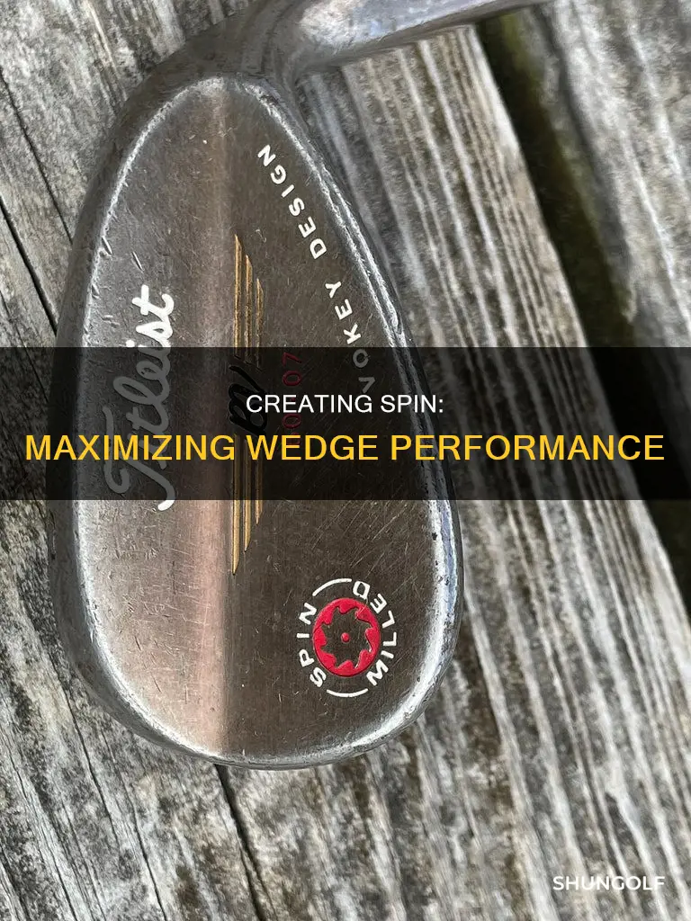 how to generate wedge spin golf