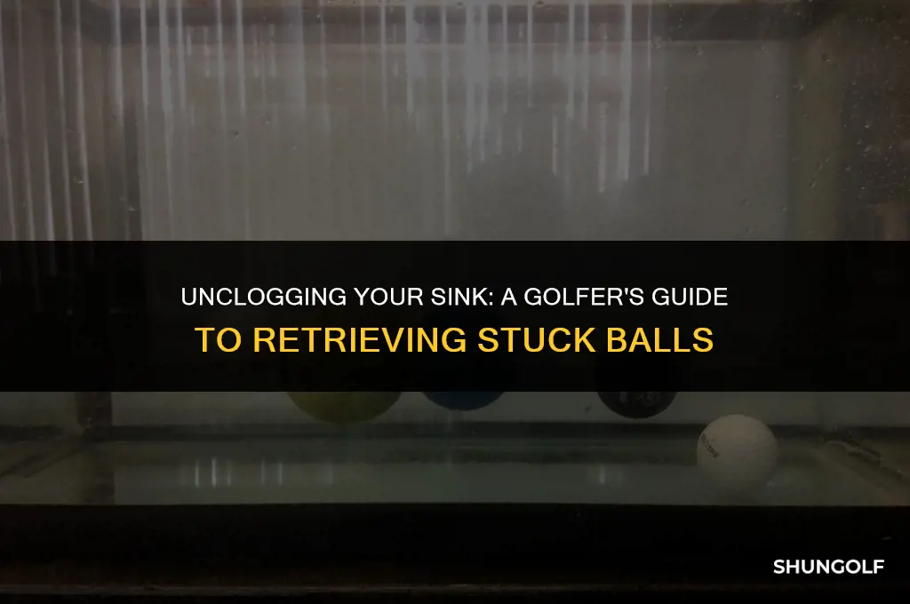 how to get a golf ball out of a sink