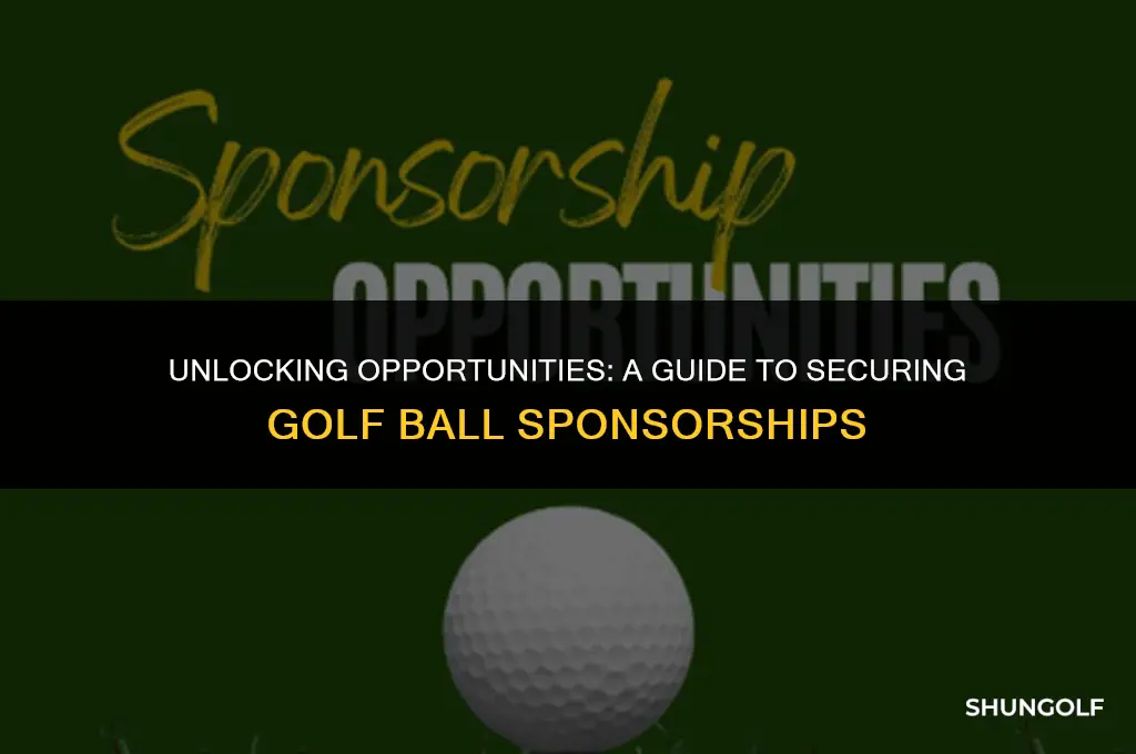how to get a golf ball sponsorship