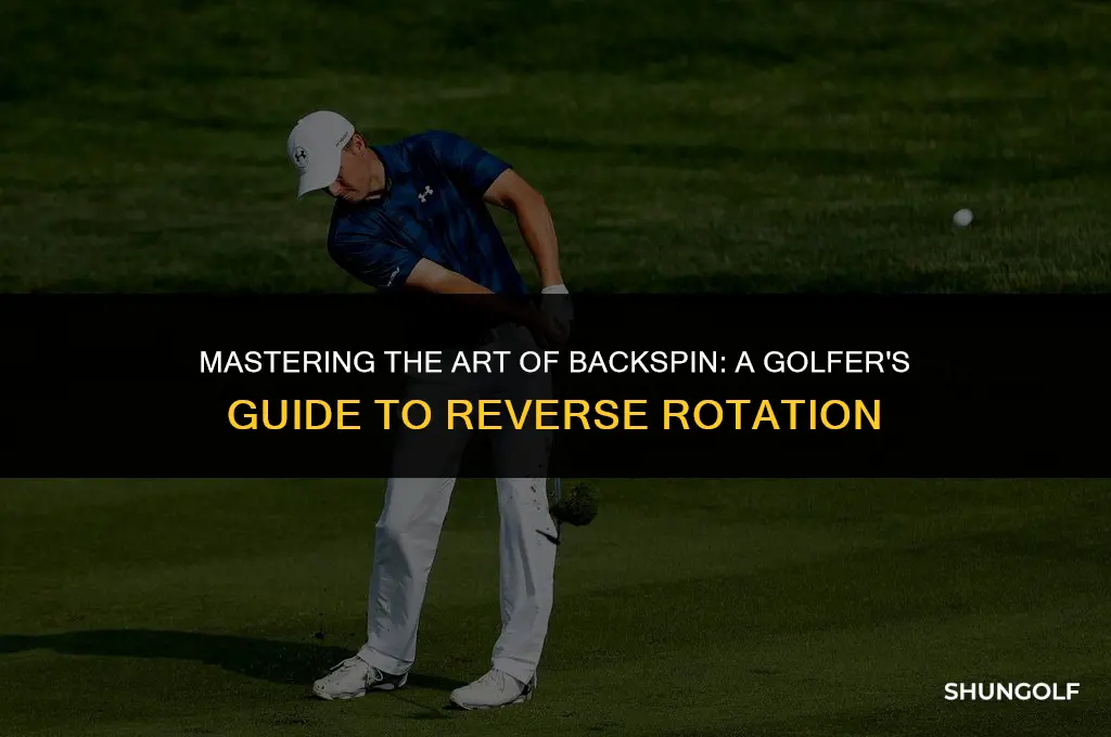 how to get a golf ball to spin back