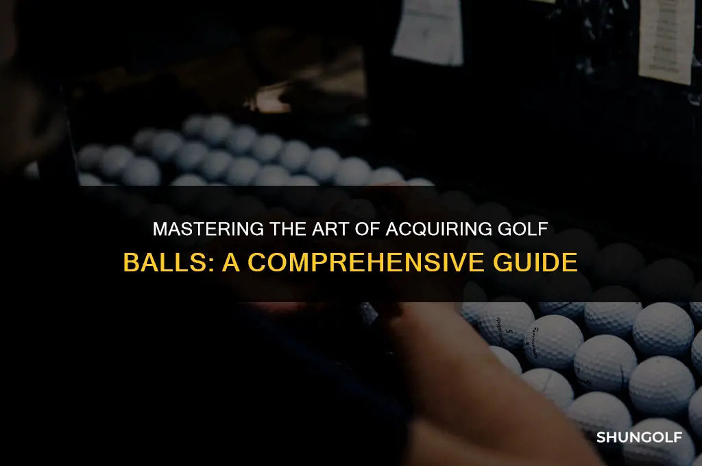 how to get a golf ball