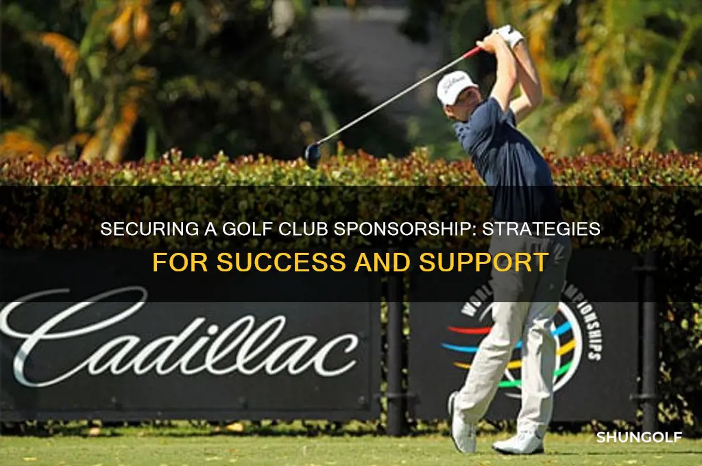 how to get a golf club sponsor
