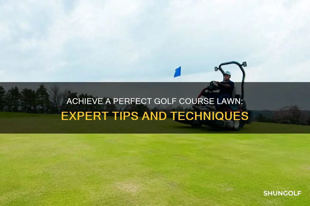 how to get a golf course lawn