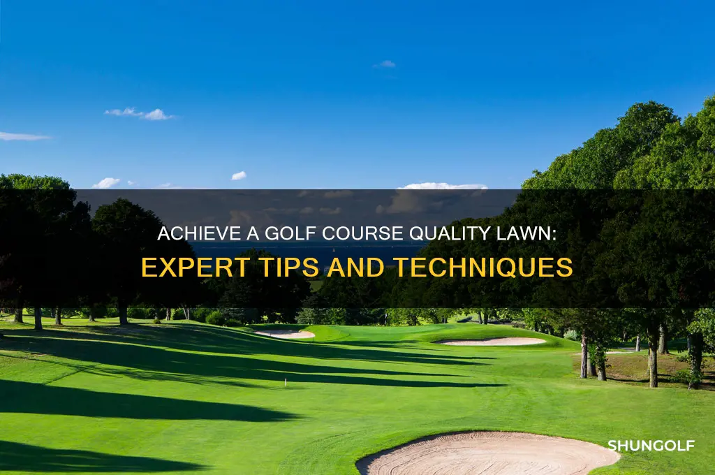 how to get a golf course quality lawn