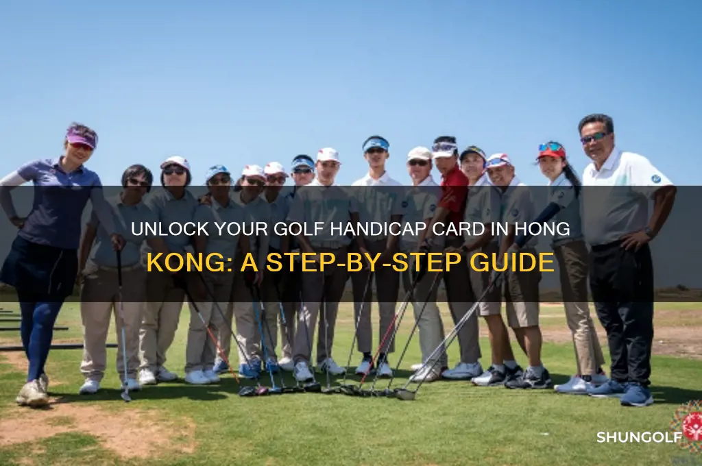 how to get a golf handicap card in hong kong