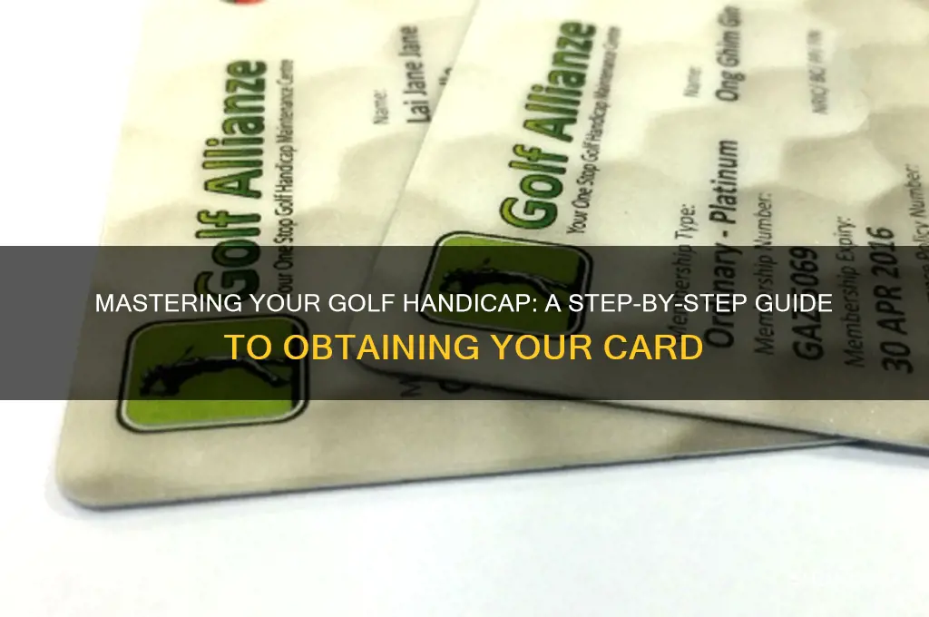 how to get a golf handicap card trackid sp-006