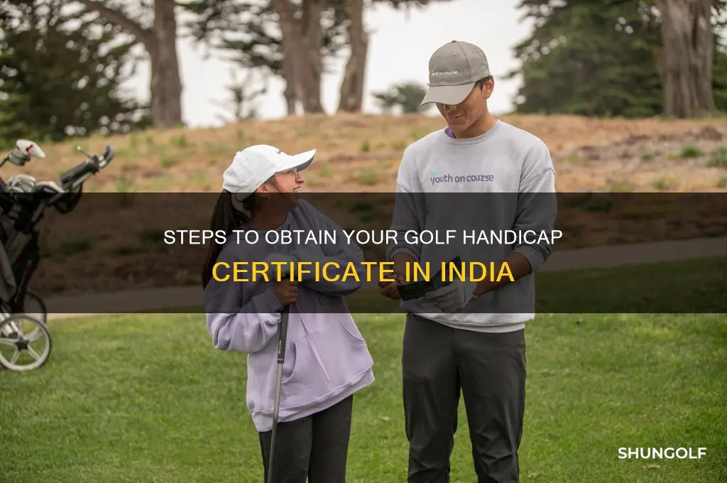 how to get a golf handicap certificate in india