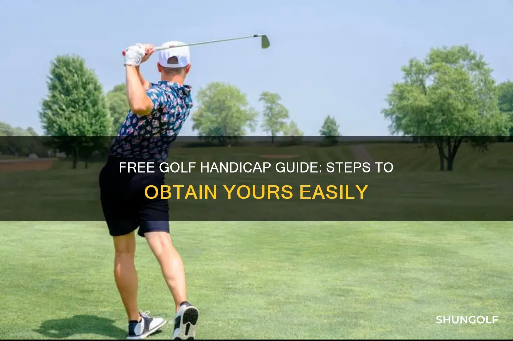 how to get a golf handicap for free