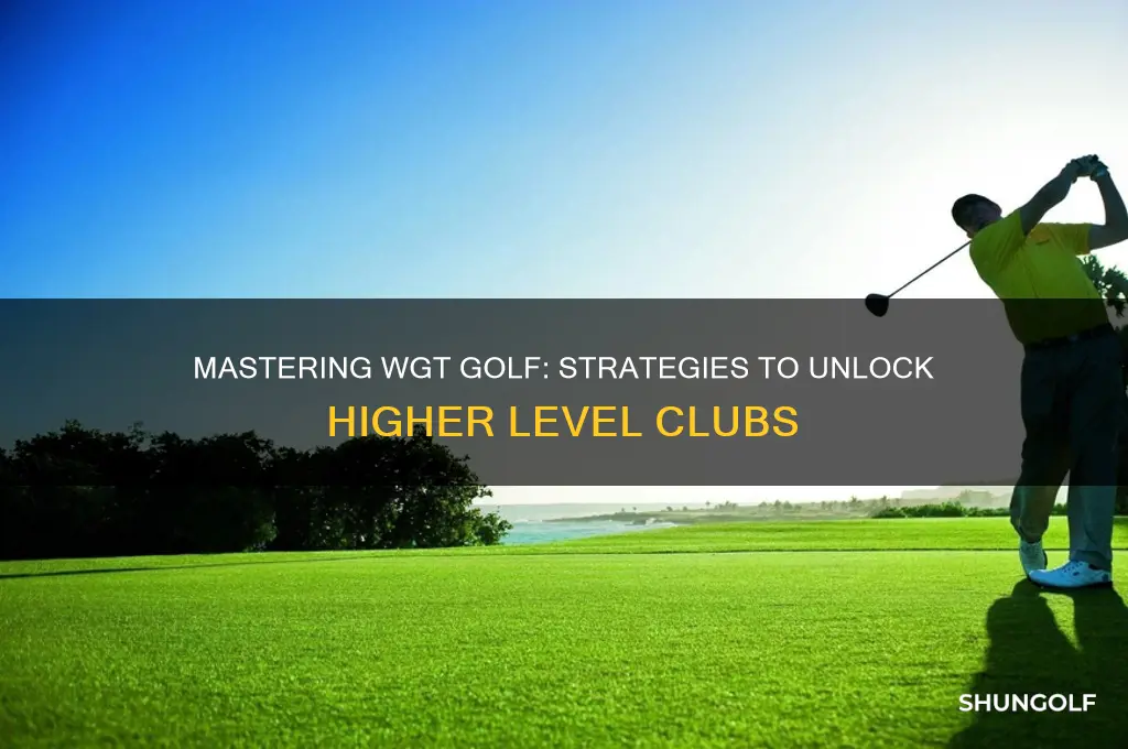 how to get a higher level clubs on wgt golf