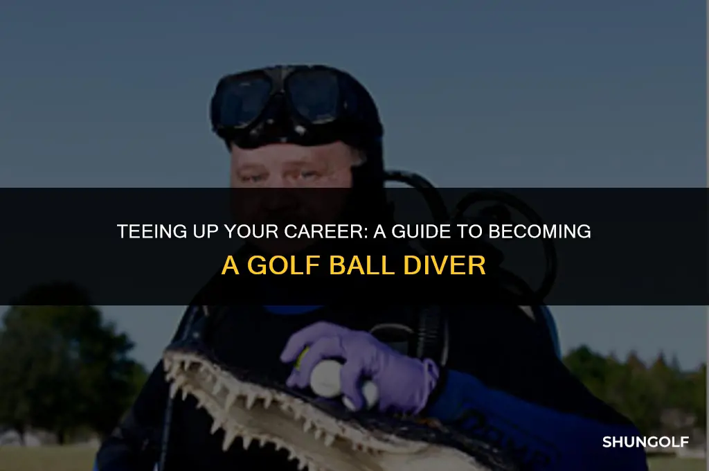 how to get a job as a golf ball diver