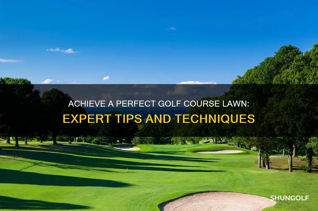 how to get a lawn like a golf course