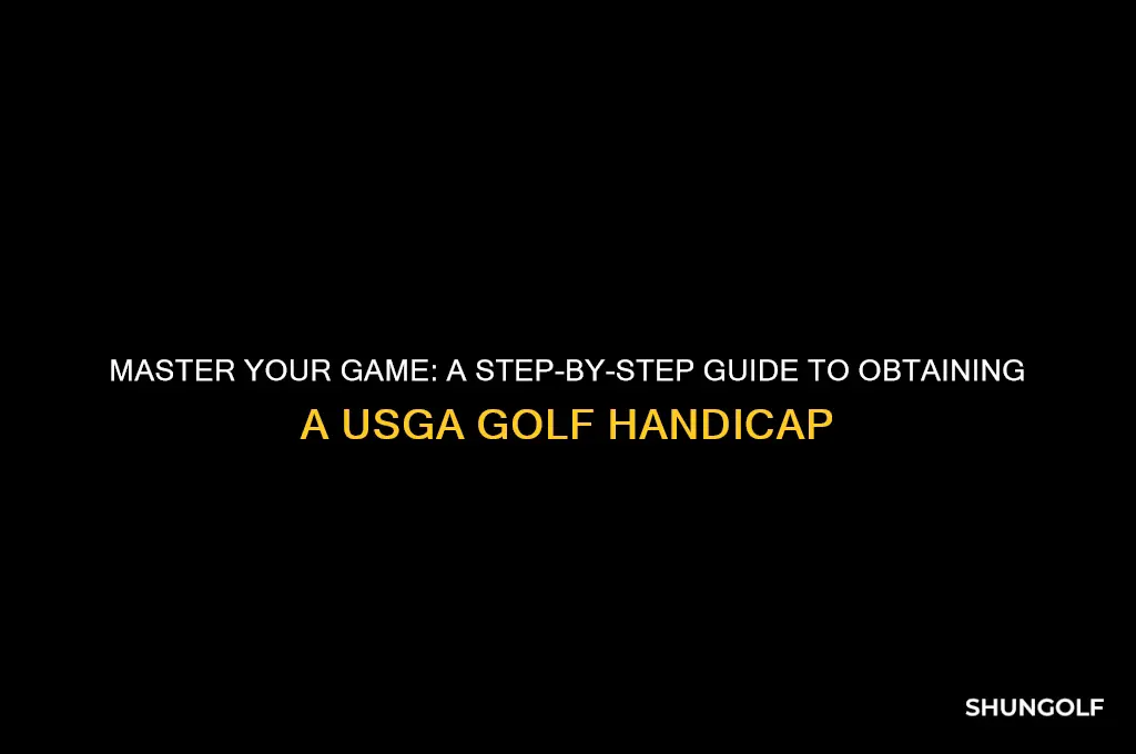 how to get a usga golf handicap