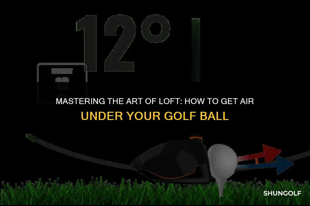 how to get air under golf ball