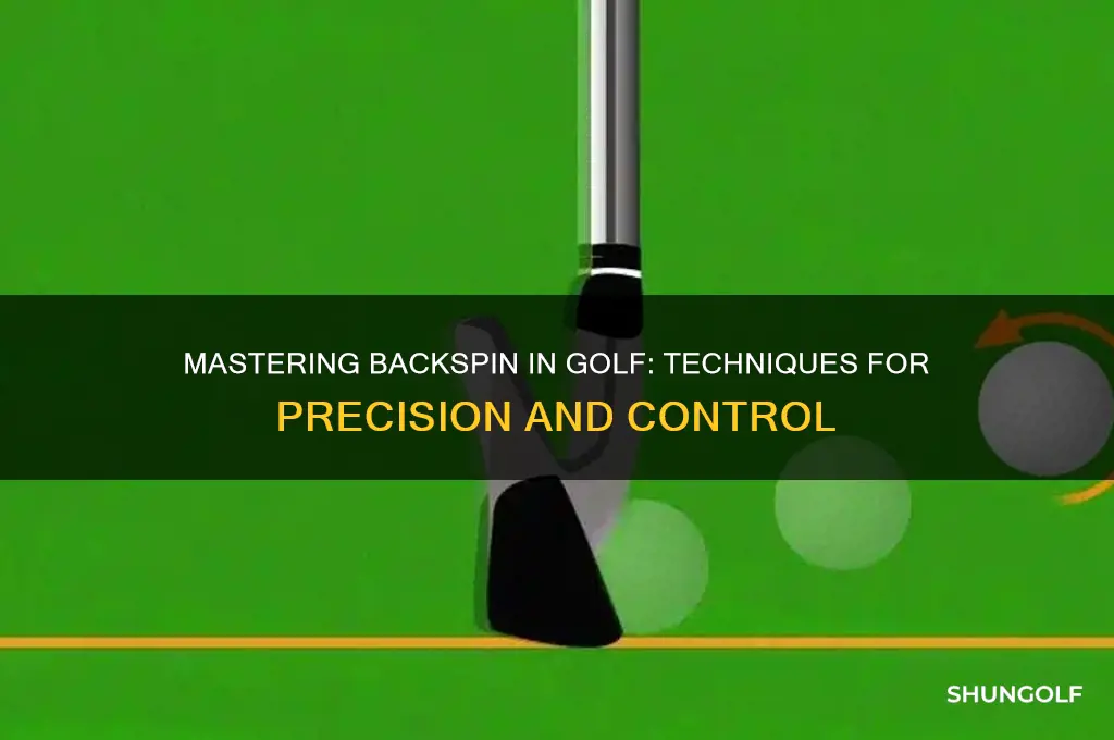 how to get backspin playing golf