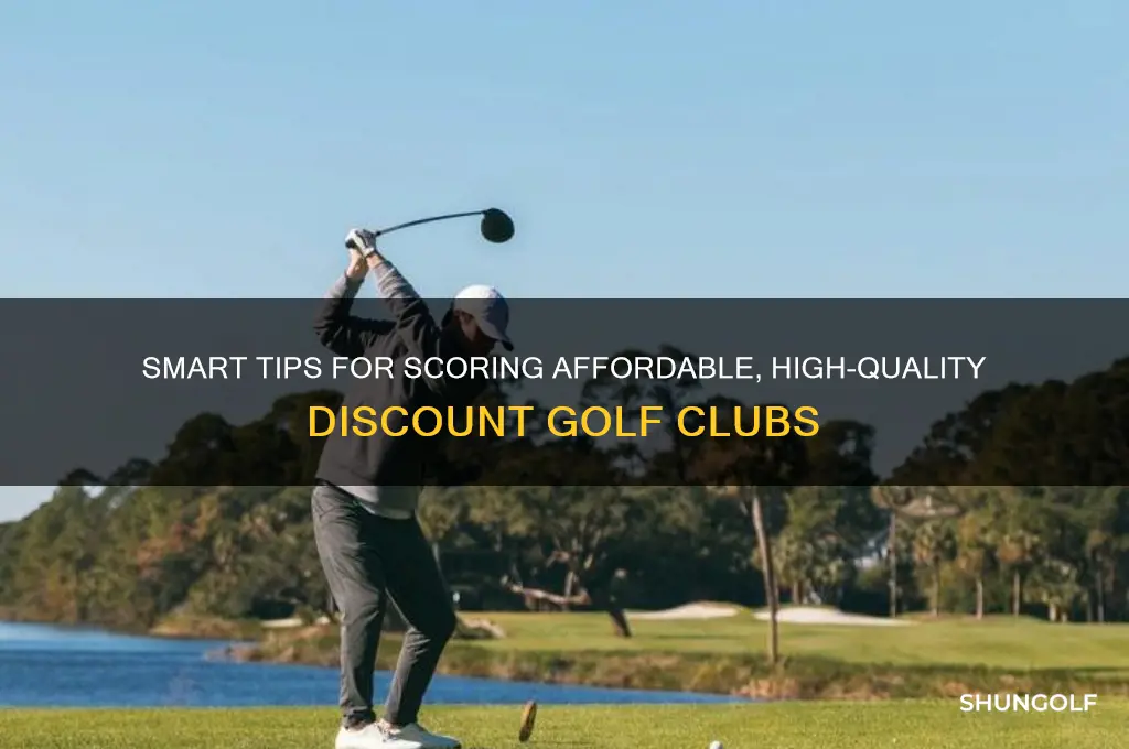 how to get discount golf clubs