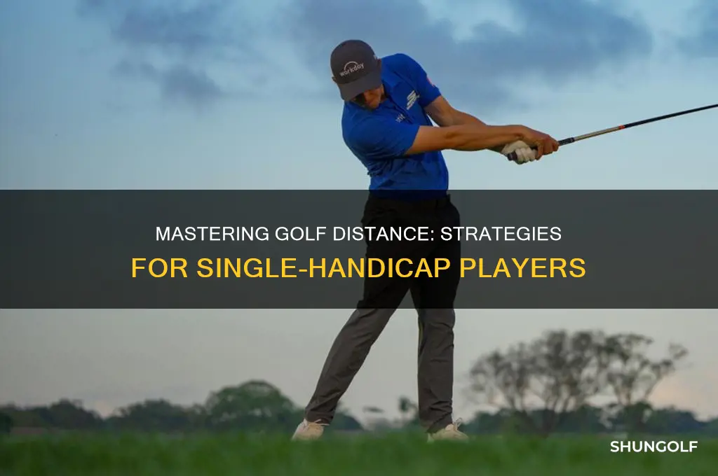 how to get distance in golf with one handicap