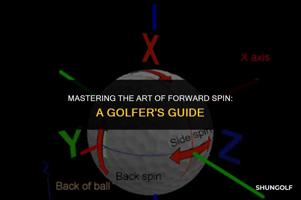 how to get forward spin on a golf ball