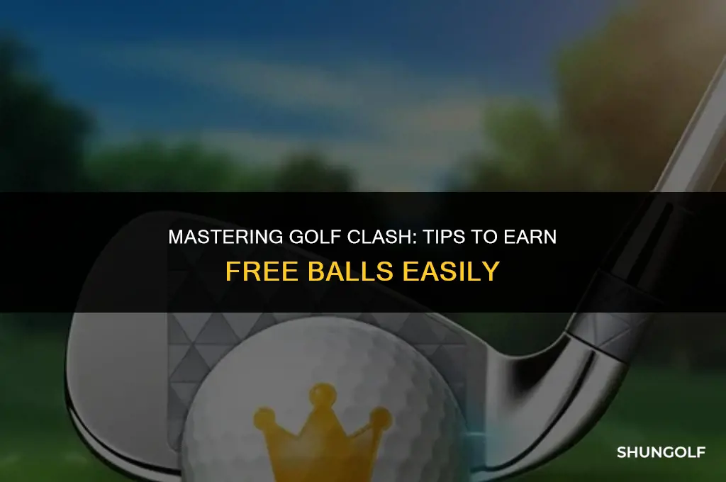 how to get free balls in golf clash